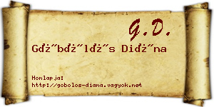 Göbölös Diána névjegykártya