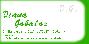 diana gobolos business card